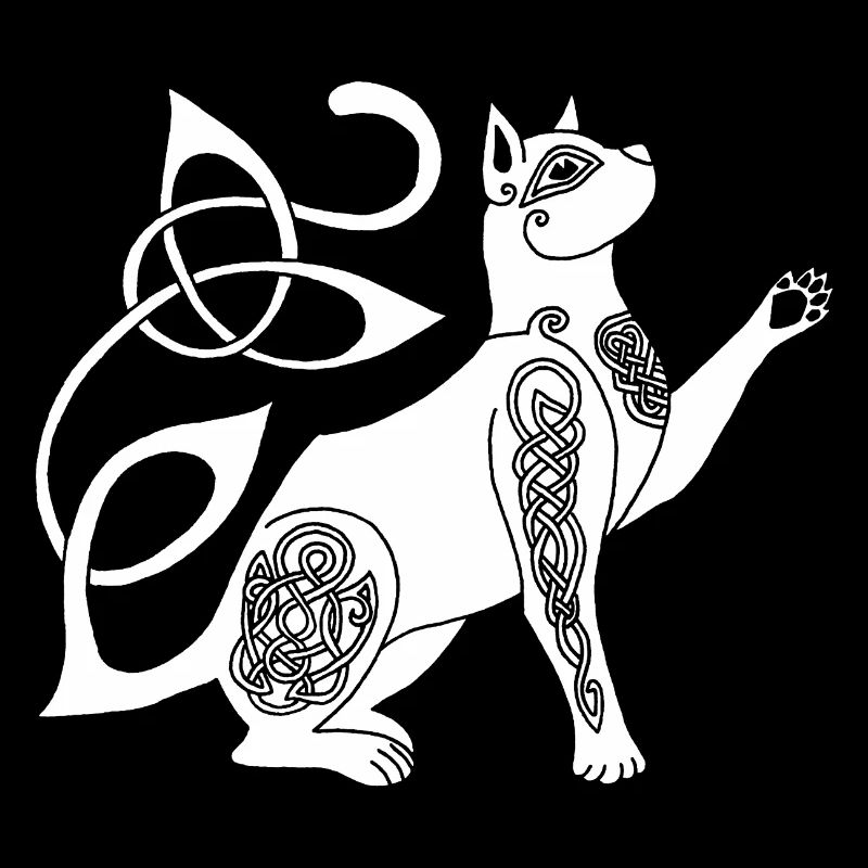 Celtic White Cat