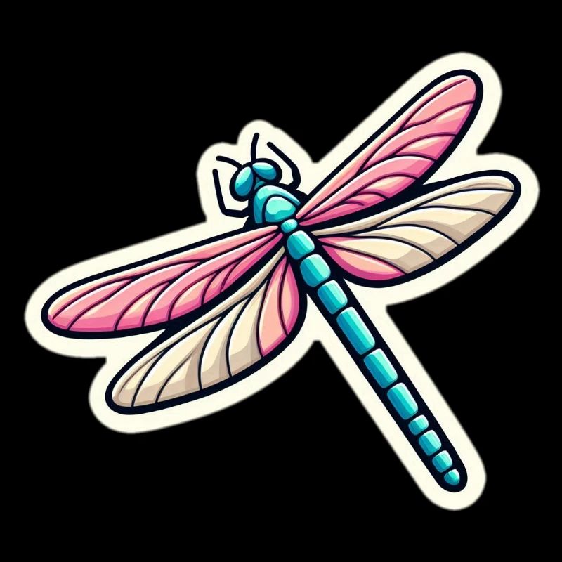 Dragonfly in pastel