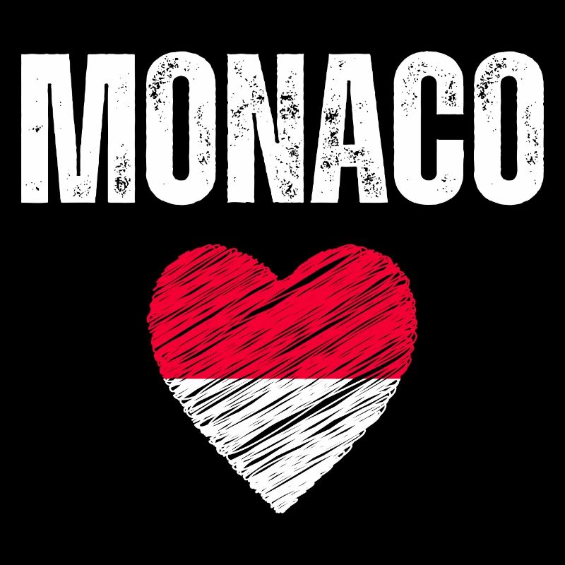 J’aime Monaco, drapeau de Monaco