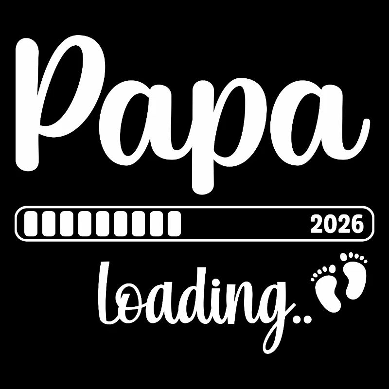 Papa 2026 Loading Vatertag Geschenk