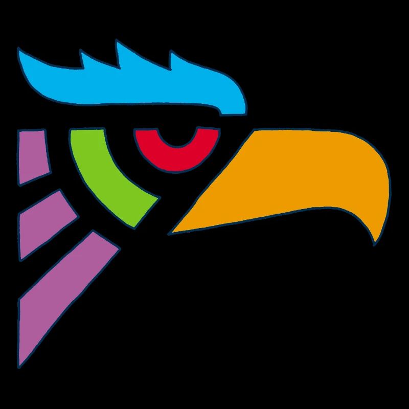 Tête d'aigle tribal