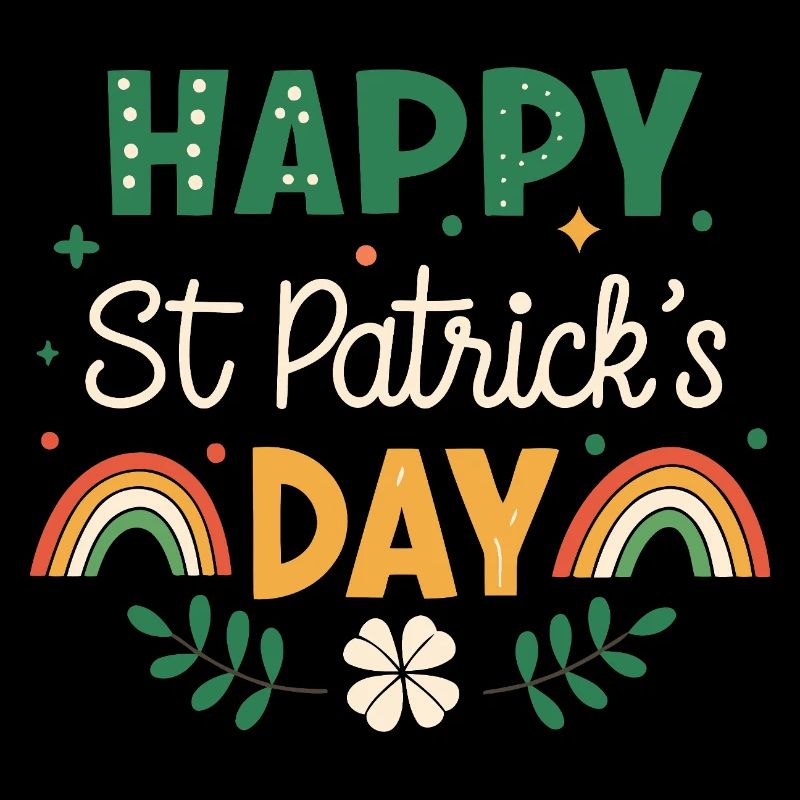 Frohen St. Patrick's Day Regenbogen