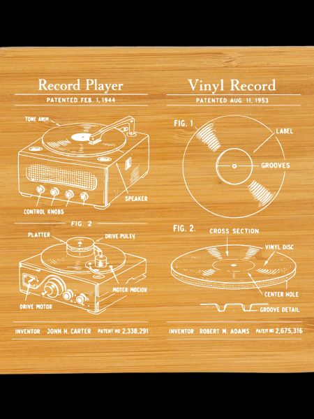 Plan de tourne-disque rétro