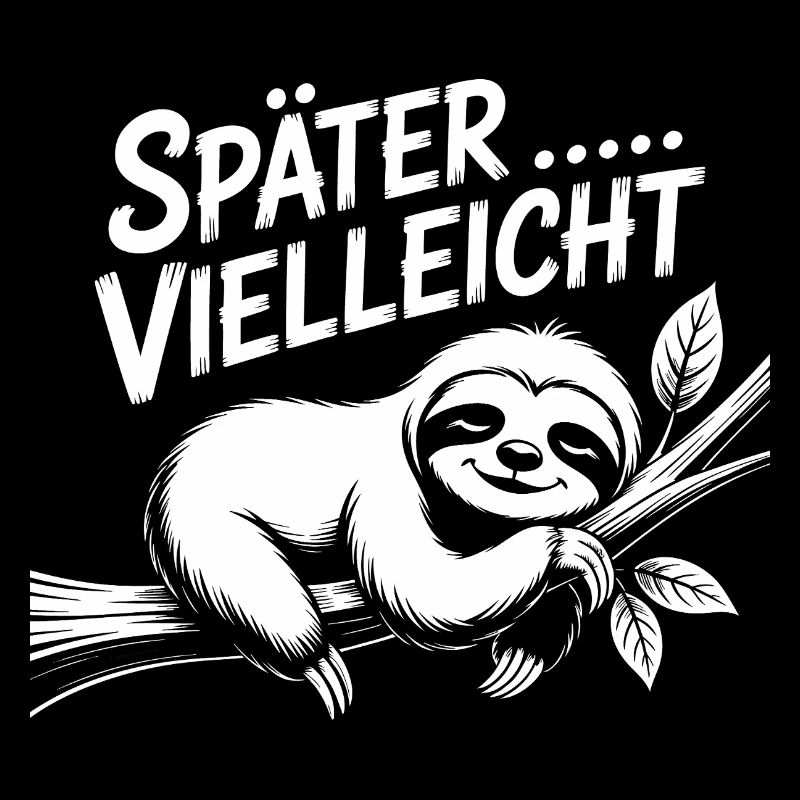 Später Vielleicht Faultier