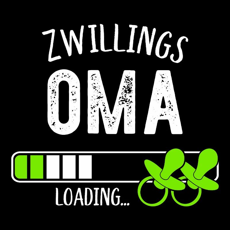 Zwillingsoma Loading Oma Großmutter Zwillinge