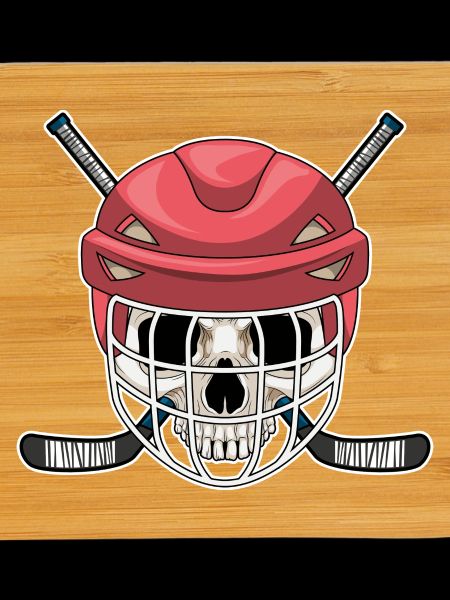 Totenkopf Eishockey Eishockeyschläger