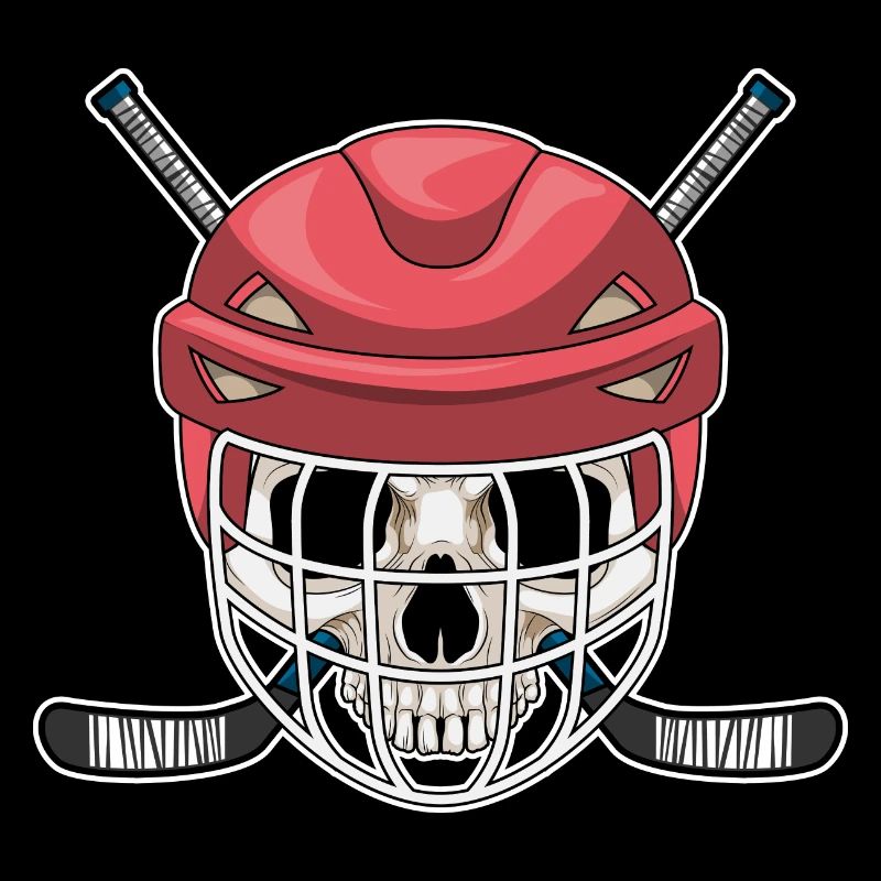 Totenkopf Eishockey Eishockeyschläger