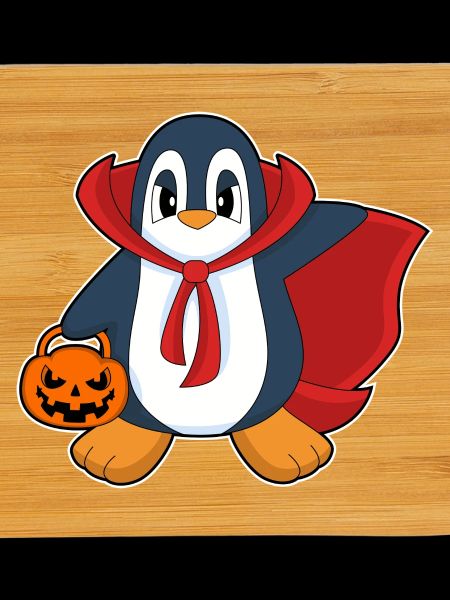 Penguin Halloween Vampire