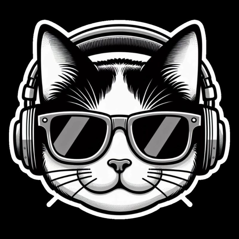 Casque Cat Glasses