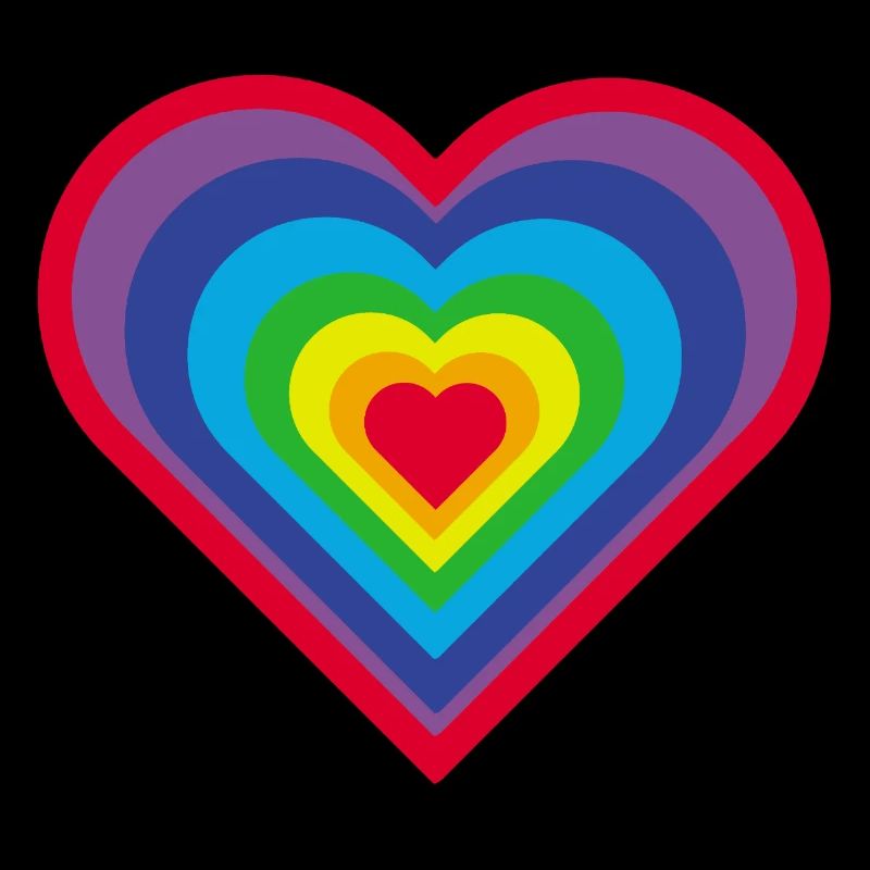 Regenbogen-Herz