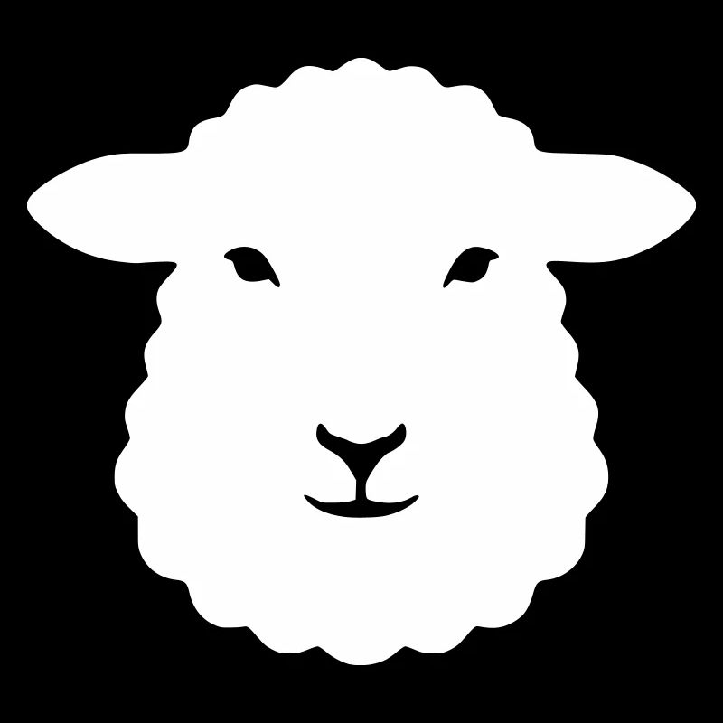 Sheep Head Lamb Wool Farm Vector