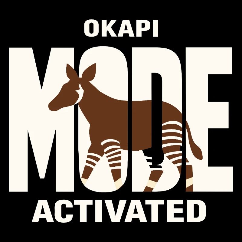 Okapi-liebhaber Okapi-tier Seltene Tierweltliebe