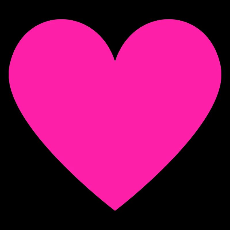 Herz Neon Pink Retro Style