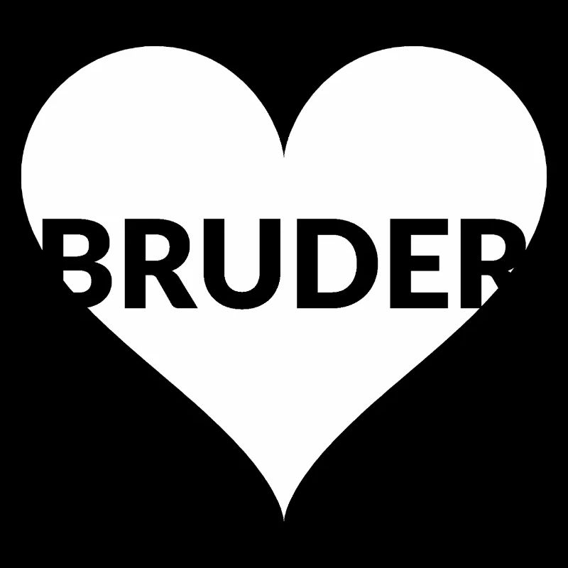 Bruder Herz Typo-Design
