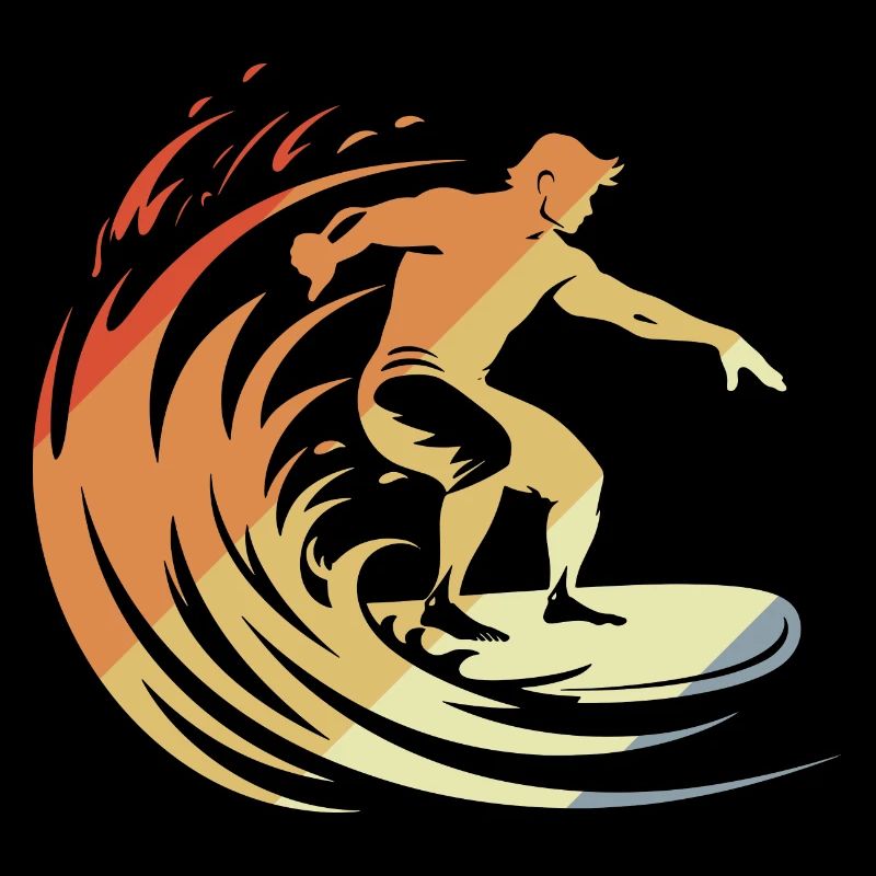 Surfeur rétro