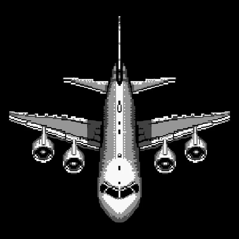 Flugzeug Pixel Kunst