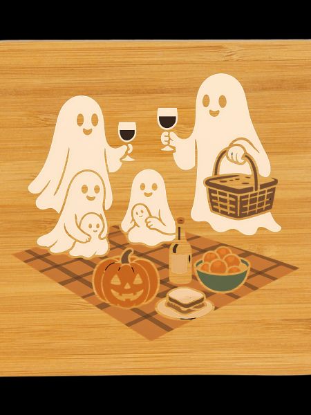 Ghosts at the Halloween picnic