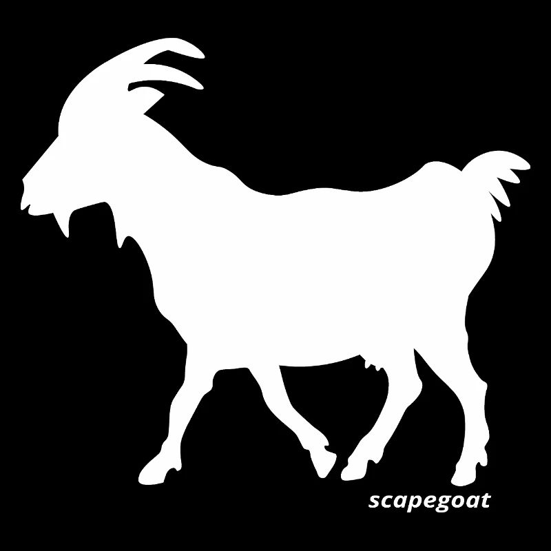 Silhouette de bouc émissaire