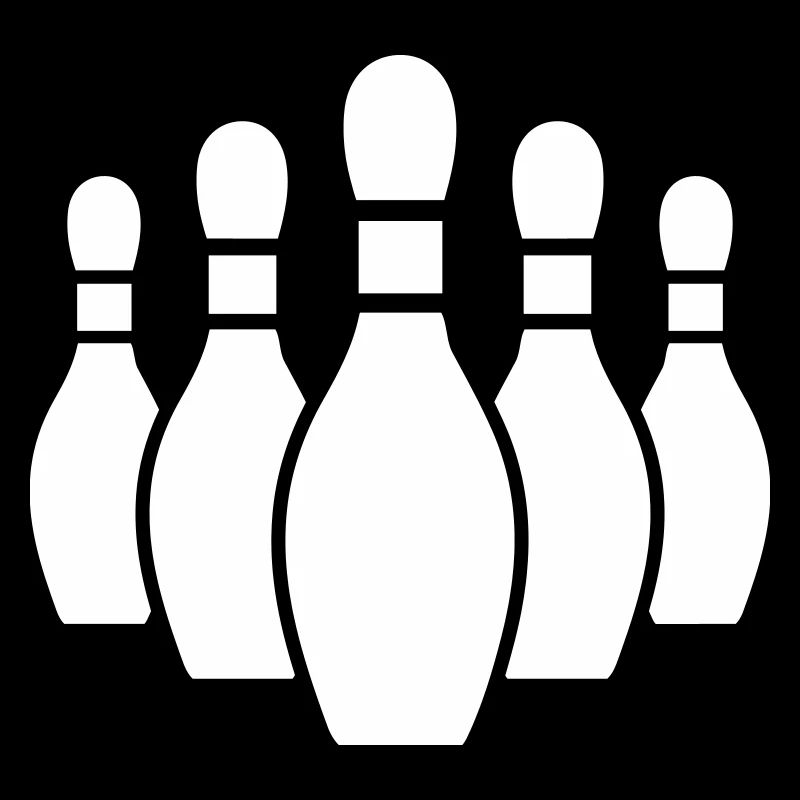 Bowling Pins Silhouette