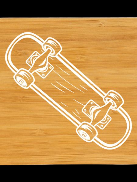 Skateboard Cartoon Look