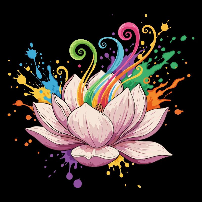 Bright Lotus Colors Explosion