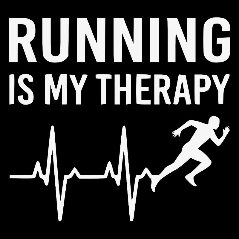 Running Is Therapy Running T-Shirt
