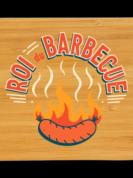 Sausage on fire barbecue
