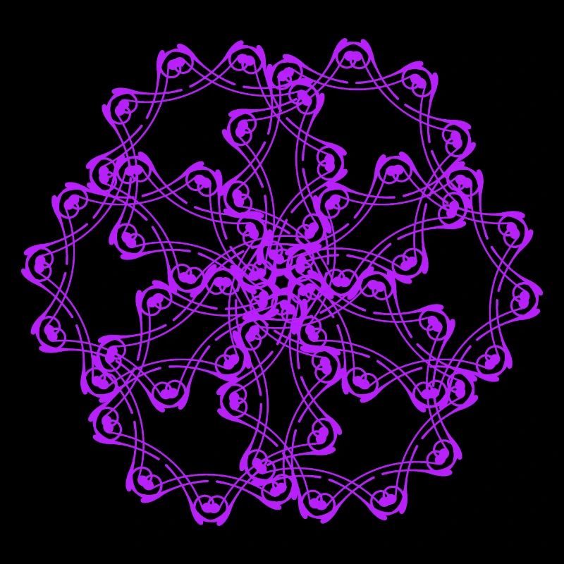 Random patterns circled