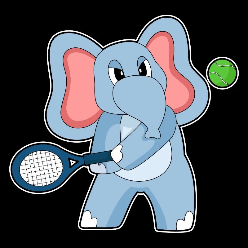 Raquette de tennis éléphant