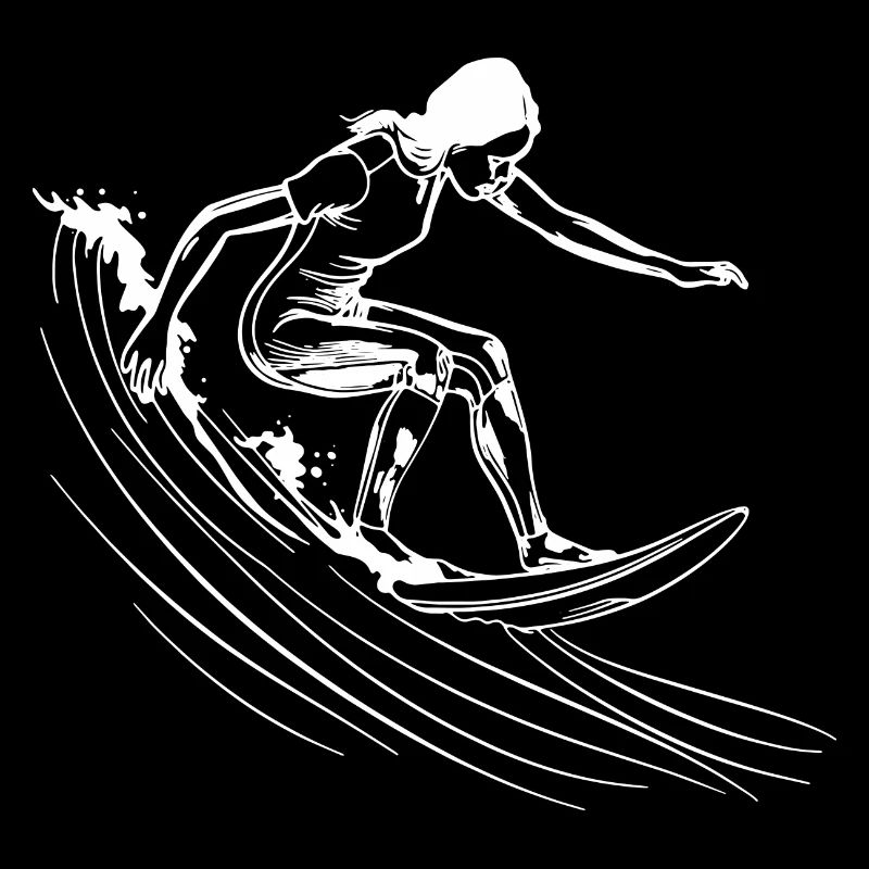 Surfen Mädchen