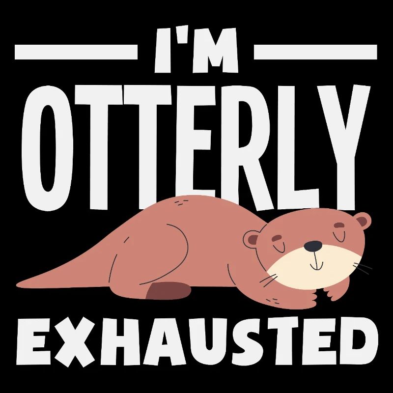 Loutre de mer dessin animé jeu de mots drôle
