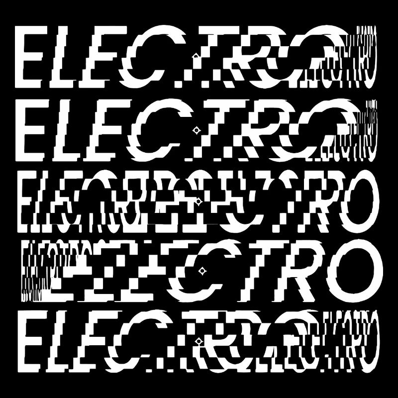 Glitch Electro Typography