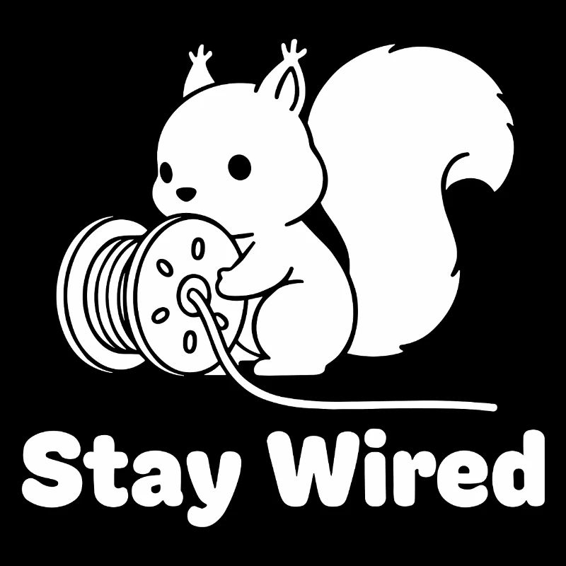 Stay Wired Squirrel