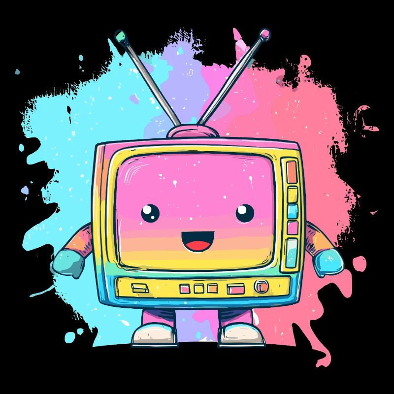 Pastel TV Kawaii Neon