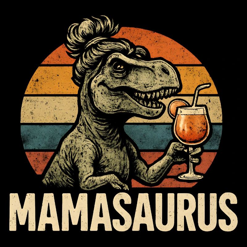 Mamasaurus Mama Mutter Geschenkidee Humor Lustig