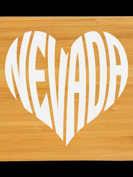 Nevada Heart Typography