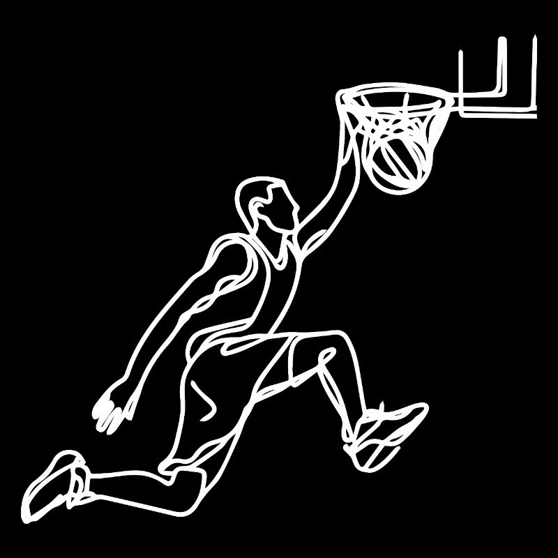 Basketballtrainer Zeichnung