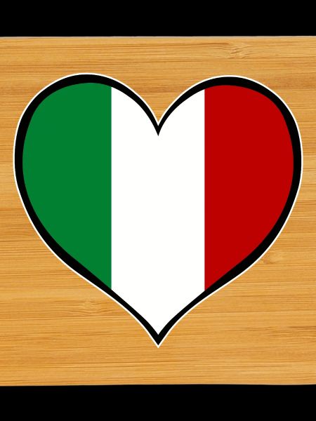 Italy Heart Flag