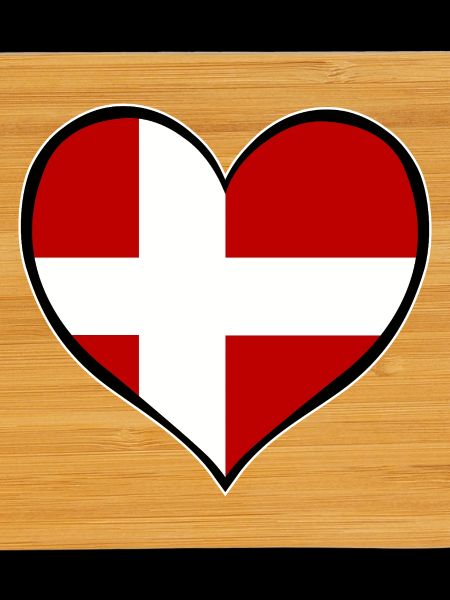 Denmark Heart Flag