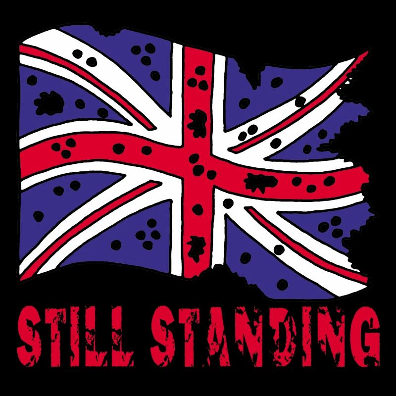 Drapeau anglais déchiré