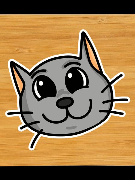 Cute cat head