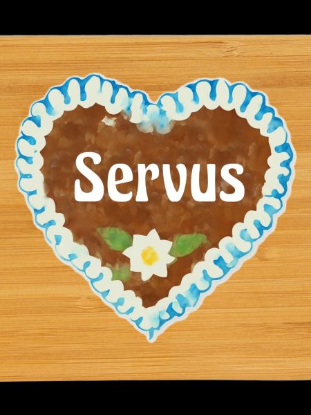 Lebkuchenherz Servus