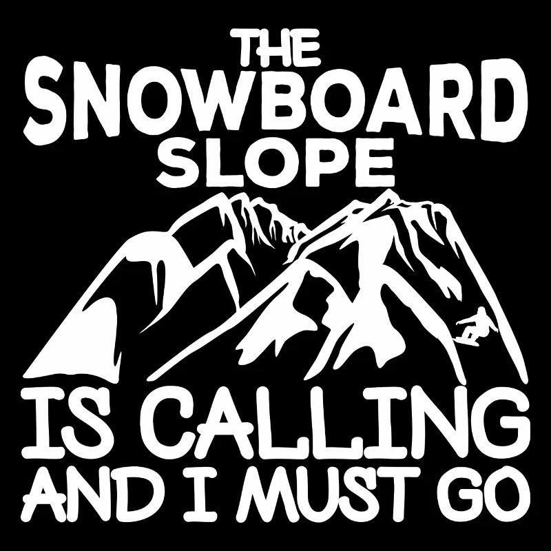Slogan snowboard