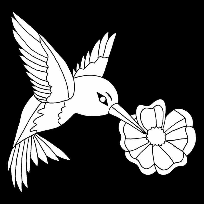 White Foraging Bird