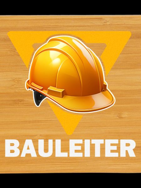 Baustellenleiter Bauhelm
