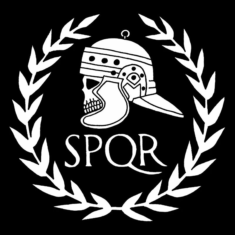 Empire romain et crâne blanc