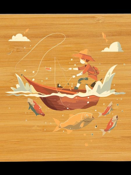 Fishing Cartoon Look