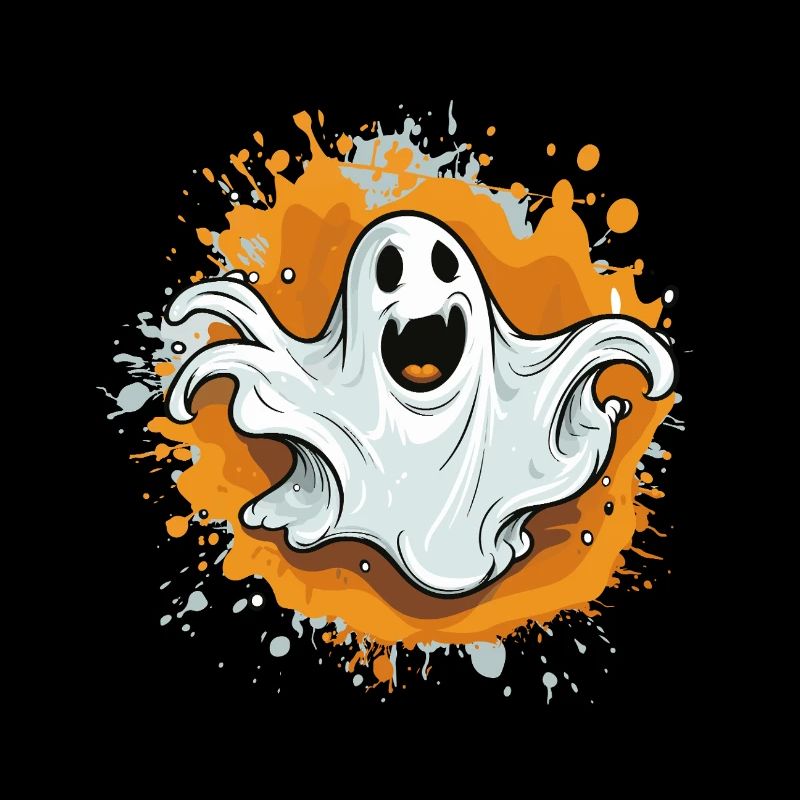 Spukgeist auf Farbsplash