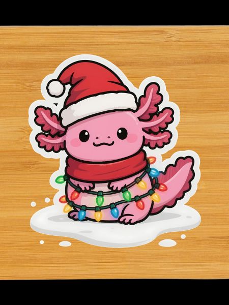Funny Axolotl Christmas