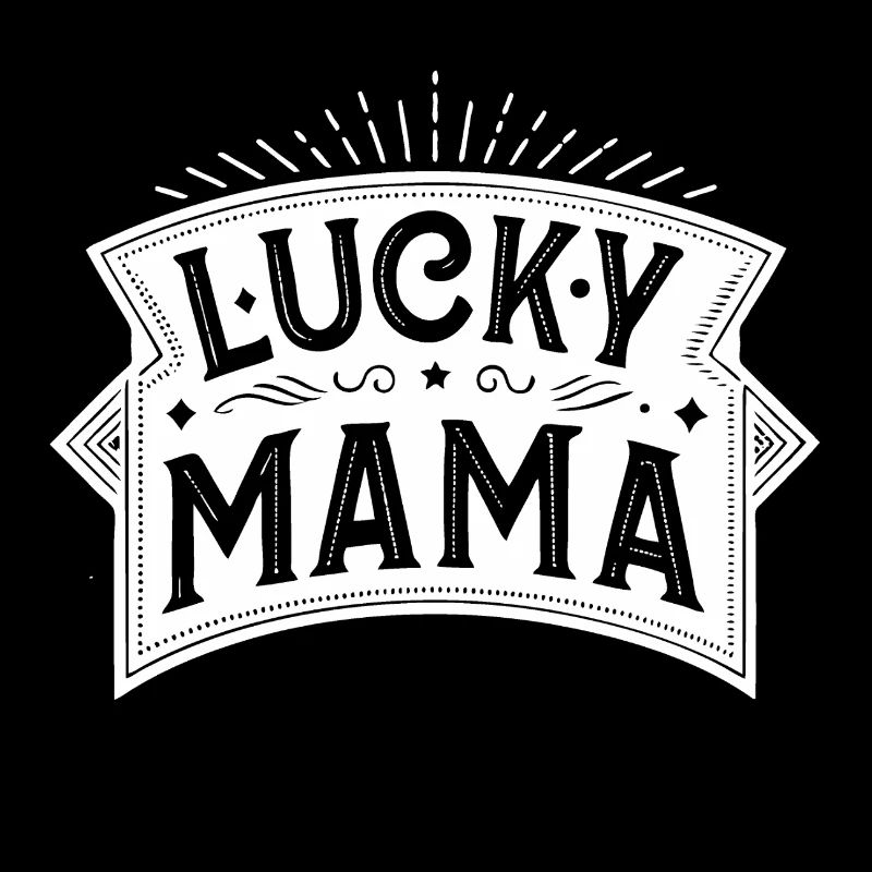 Bannière de Lettrage Lucky Mama